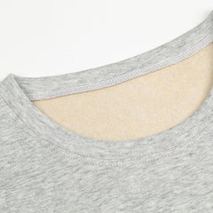 Extra Warmth Men's Silk Thermal Underwear Set Light Grey