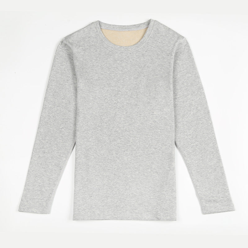 Extra Warmth Men's Silk Thermal Underwear Set Light Grey