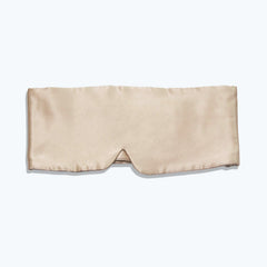 Face-Hugging Wide Double-Sided Silk Eye Mask Champagne