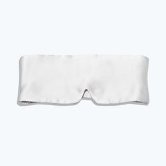 Face-Hugging Wide Double-Sided Silk Eye Mask White