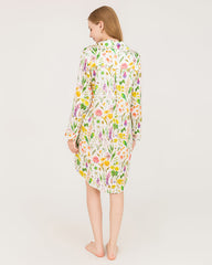 Floral Luxurious Pure Silk Nightdress