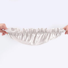 Flounced Silk Night Sleep Caps Grey