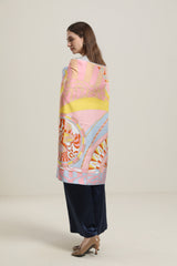 Fresh Pink Silk Scarf Pink