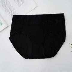 High Waist Mulberry Silk Knitted Panties Black