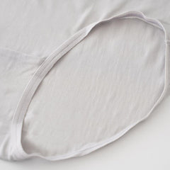 High Waist Mulberry Silk Knitted Panties Grey