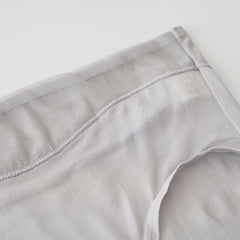 High Waist Mulberry Silk Knitted Panties Grey