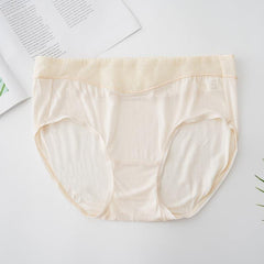 High Waist Mulberry Silk Knitted Panties White