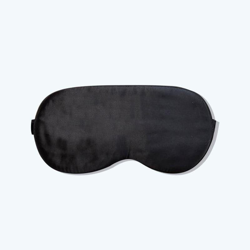 Ice Compress Silk Eye Mask Adjustable Black