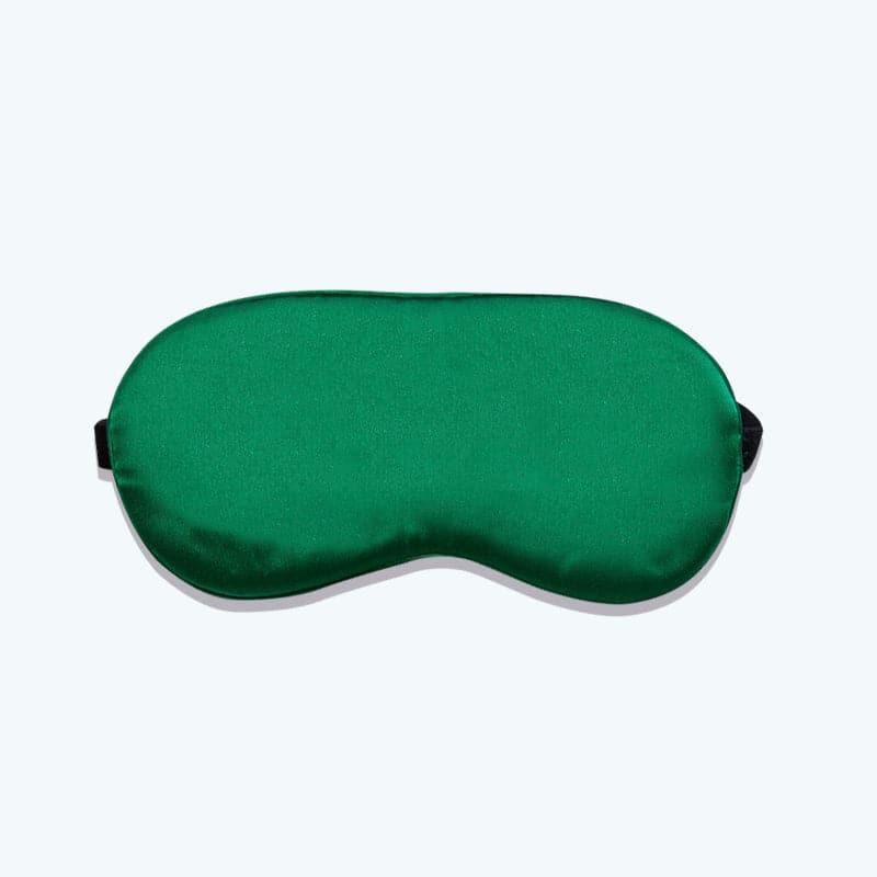 Ice Compress Silk Eye Mask Adjustable Green