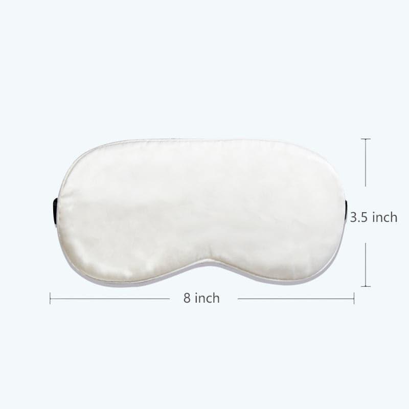 Ice Compress Silk Eye Mask Adjustable White