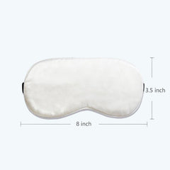 Ice Compress Silk Eye Mask Adjustable White