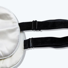 Ice Compress Silk Eye Mask Adjustable White