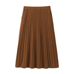 Pure Cashmere A-Line Skirt