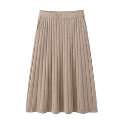 Pure Cashmere A-Line Skirt