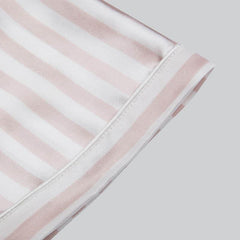 Kid's Stripe Silk Pajama Set Pink