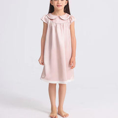 Kids Baby Girl Silk Nightgown Pink