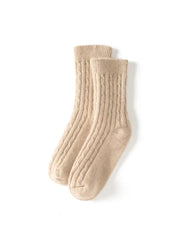 Knit Cashmere Crew Socks