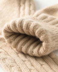 Knit Cashmere Crew Socks