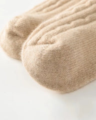Knit Cashmere Crew Socks