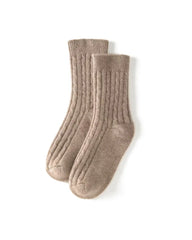 Knit Cashmere Crew Socks