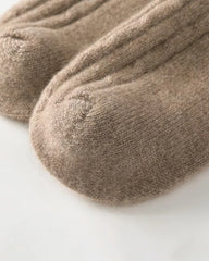 Knit Cashmere Crew Socks