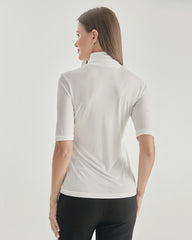 Knitted Turtleneck T-shirt White