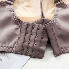 Lace Breathable Silk Bra Purple