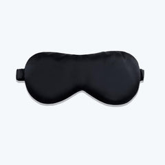 Long Fiber Silk Eye Mask Black