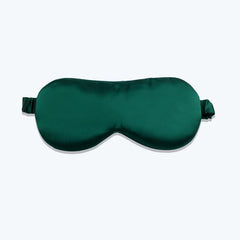 Long Fiber Silk Eye Mask Green