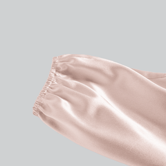 Long Silk Skirt Pajamas Sleepwear For Girl Pink