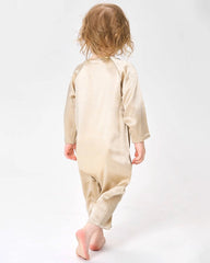 Long Sleeve Button Down Baby Silk Onesies