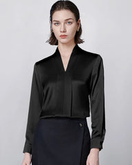 Long Sleeve Silk Blouse for Women