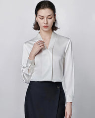 Long Sleeve Silk Blouse for Women