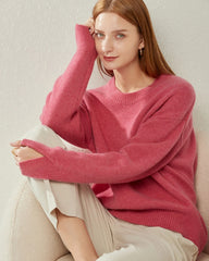 Loose Round Neck Cashmere Sweater