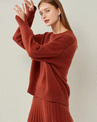 Loose Round Neck Cashmere Sweater