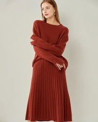 Loose Round Neck Cashmere Sweater