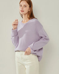 Loose Round Neck Cashmere Sweater