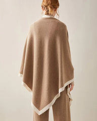Luxe Cashmere Color-Blocked Wrap