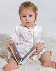 Doll Collar Baby Silk Onesies