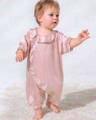 Doll Collar Baby Silk Onesies