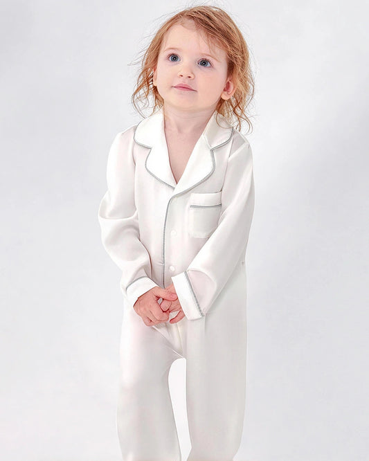 One-piece Baby Silk Pajamas