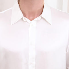 Men's Basic Silk Short T-Shirt White