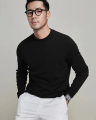 Men's Long Sleeve Silk Jersey