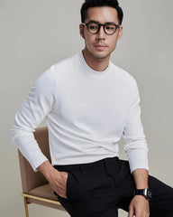 Men's Long Sleeve Silk Jersey