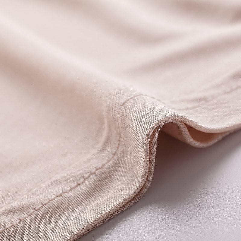 Men's Silk Boxer Briefs Underwear Beige