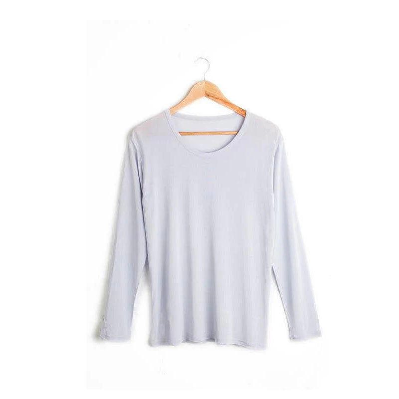 Men's 100% Silk Lightweight Thermal Underwear Set Grey