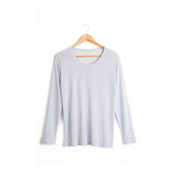 Men's 100% Silk Lightweight Thermal Underwear Set Grey