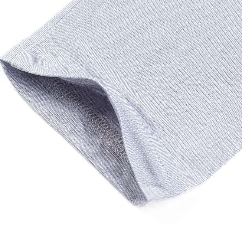 Men's 100% Silk Lightweight Thermal Underwear Set Grey
