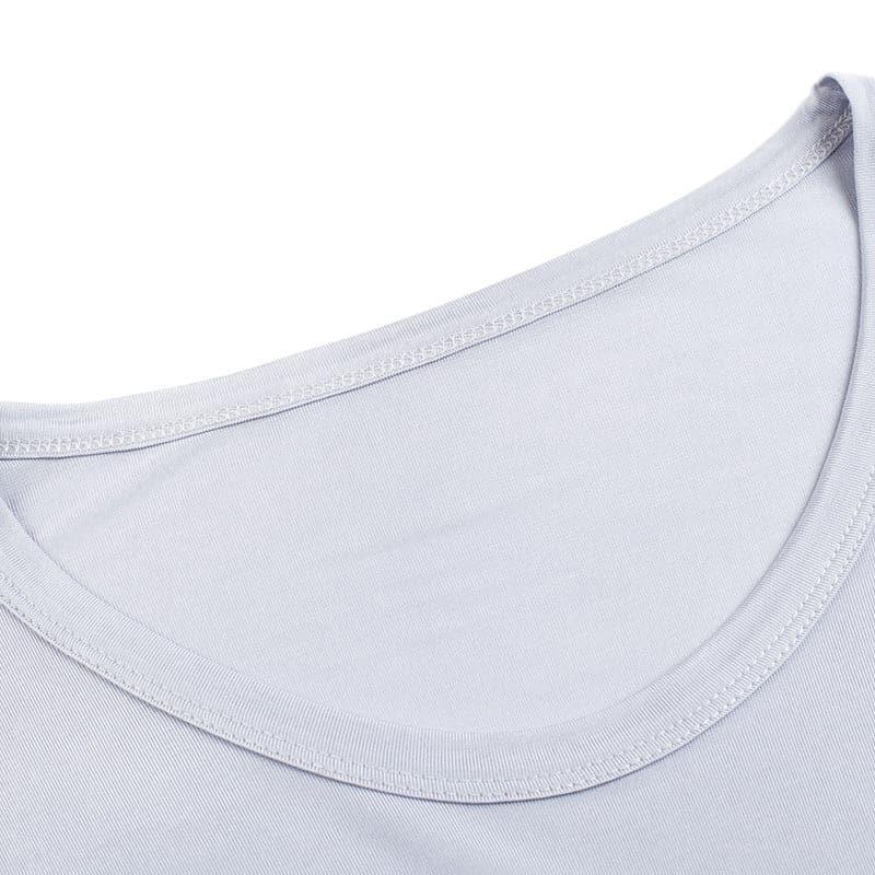 Men's 100% Silk Lightweight Thermal Underwear Set Grey