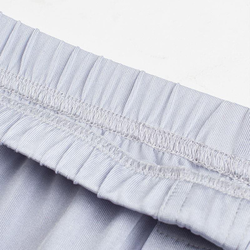 Men's 100% Silk Lightweight Thermal Underwear Set Grey